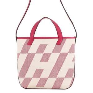 Hermes Tote Bag H. en Biet PM Framboise Toile H Swift Z Stamp 2-way Shoulder ...